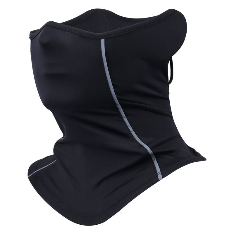 Christmas gift-Premium Ice Silk Neck Scarf Mask - Summer Cooling Essential - Breathable UV Protection - Reflective Design - Beat the Heat Comfortably（black）