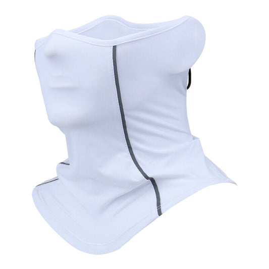 Christmas gift-Premium Ice Silk Neck Scarf Mask - Summer Cooling Essential - Breathable UV Protection - Reflective Design - Beat the Heat Comfortably（white）