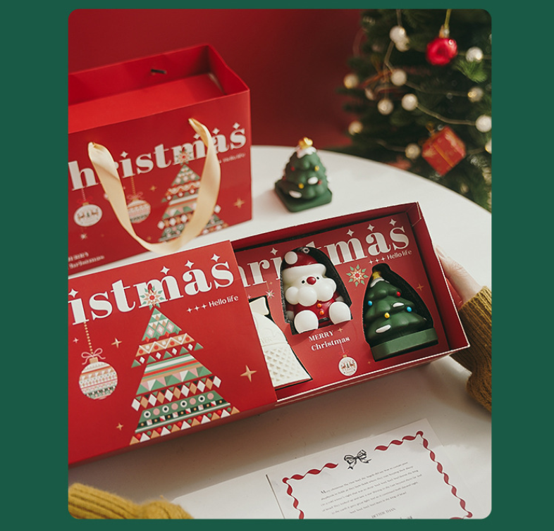Christmas gift Christmas Aromatherapy Candle Set - 5A Grade Santa, Tree & Bell Scented Candles for Festive Gifting in Australia