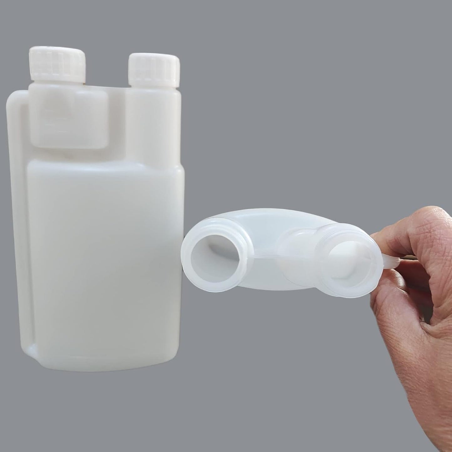 1000ml Plastic Twin Chamber Bottle 10Pcs Tamper Evident Cap