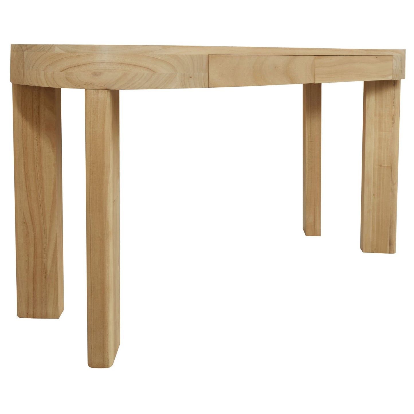 Brentwood 2 Drawer Oval Desk (Natural)