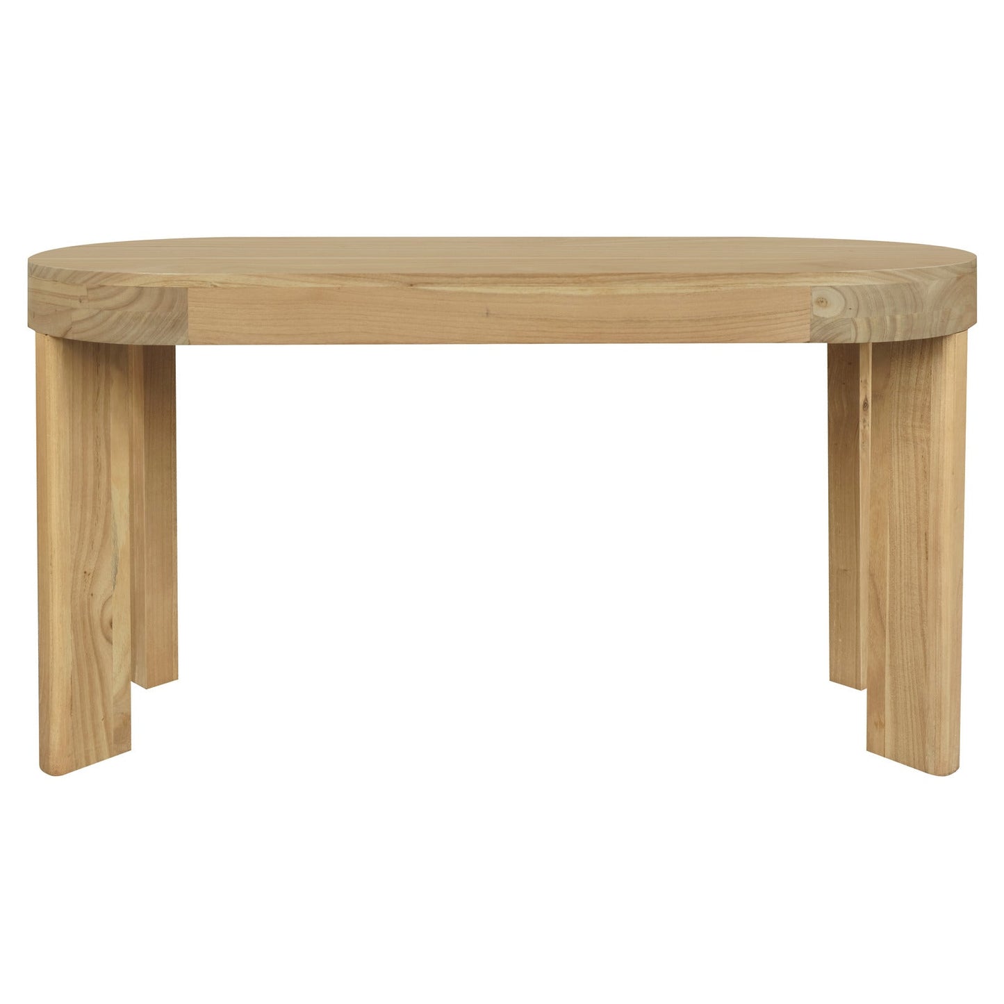 Brentwood 2 Drawer Oval Desk (Natural)