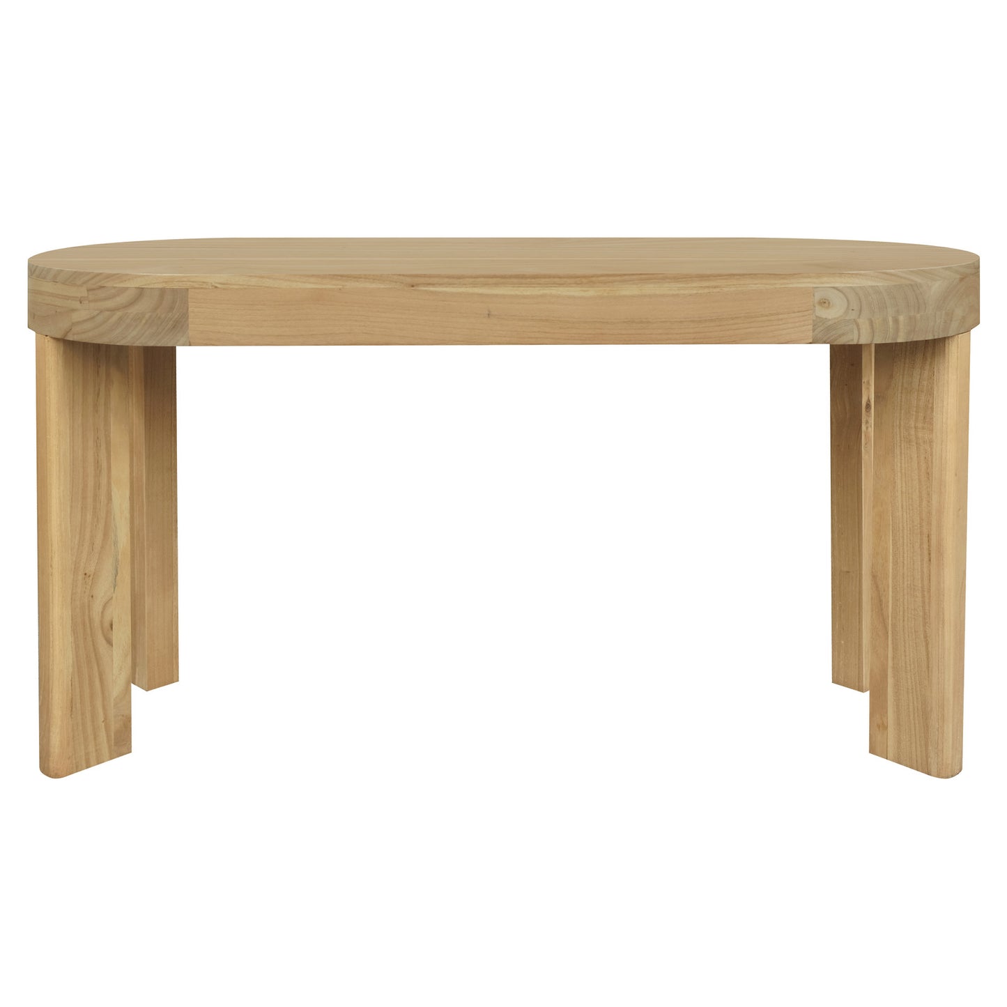 Brentwood 2 Drawer Oval Desk (Natural)