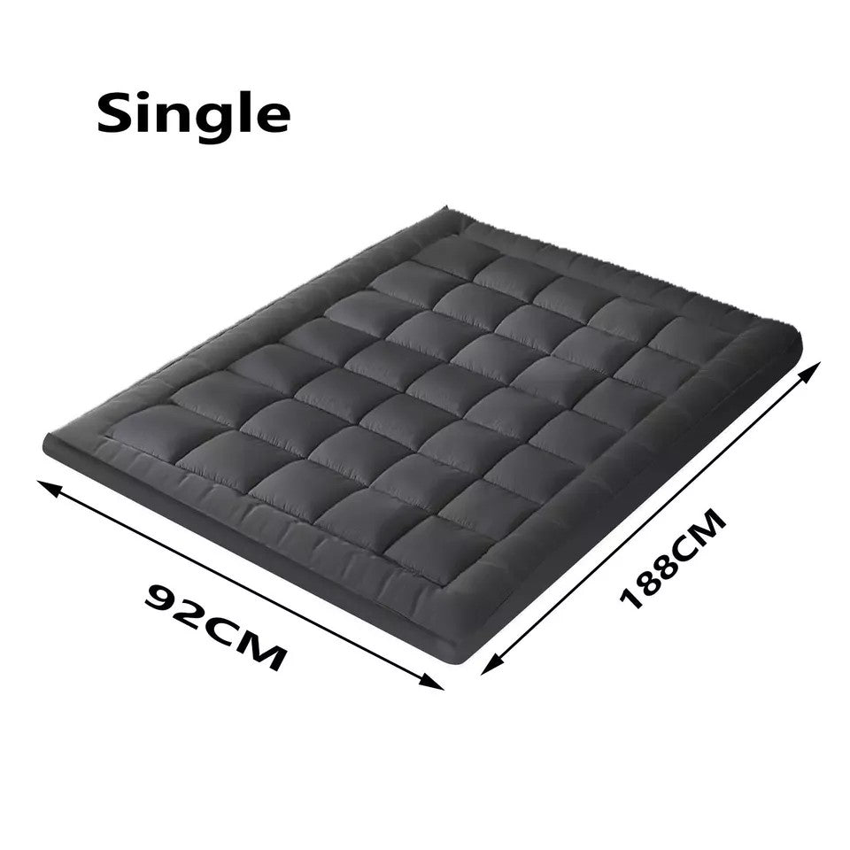 5CM Bedding Luxury Pillowtop Mattress Topper Mat Pad Antibacterial and dust mite-resistant Single:92*188