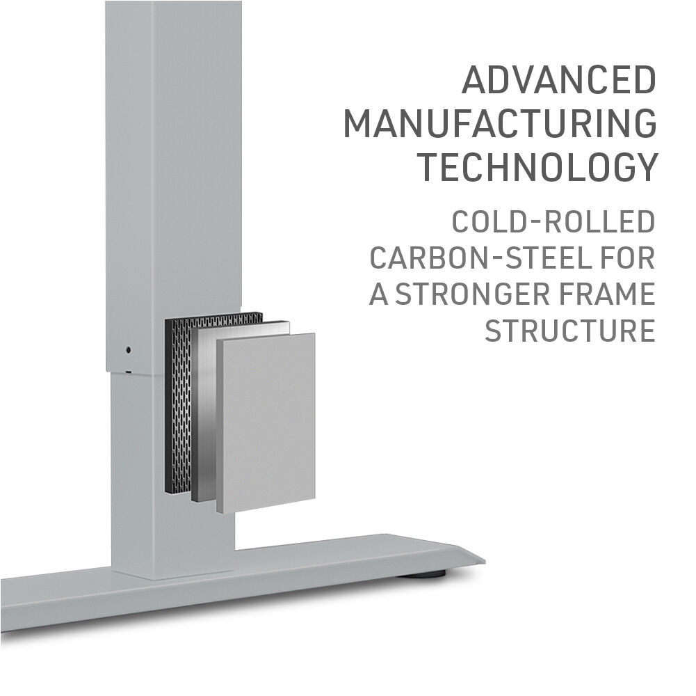 FORTIA Sit To Stand Up Standing Desk, 150x75cm, 72-118cm Electric Height Adjustable, Ergonomically Curved Edge, 50kg Rated, Walnut Style/Silver Frame