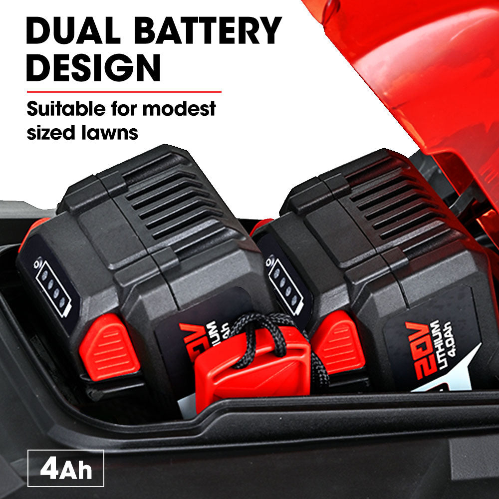 BAUMR-AG 450CX 40V SYNC Cordless Lawn Mower Kit, Fast Charger, 2 x 4Ah Battery, 320mm Grass Cutting Path