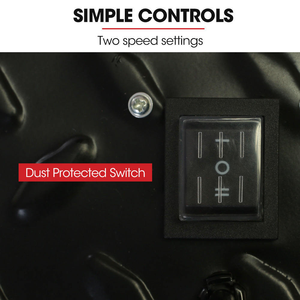 BAUMR-AG 42" 1067mm 660W Industrial Mobile Floor Drum Fan, Belt Drive, Tilting, Large, Commercial,  Heavy-duty Frame, EESS Certified