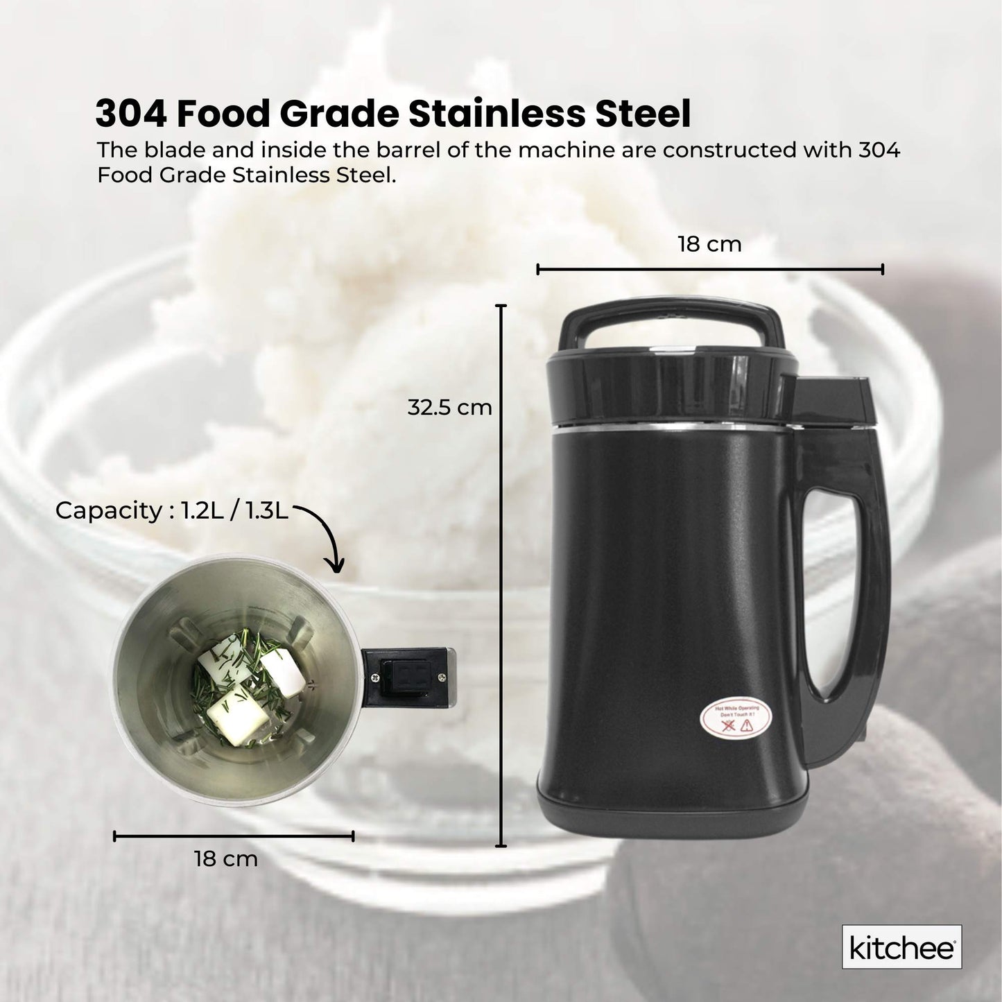 Kitchee Electric Butter Oil Herbal Infuser & Extractor + Decarboxylator Machine