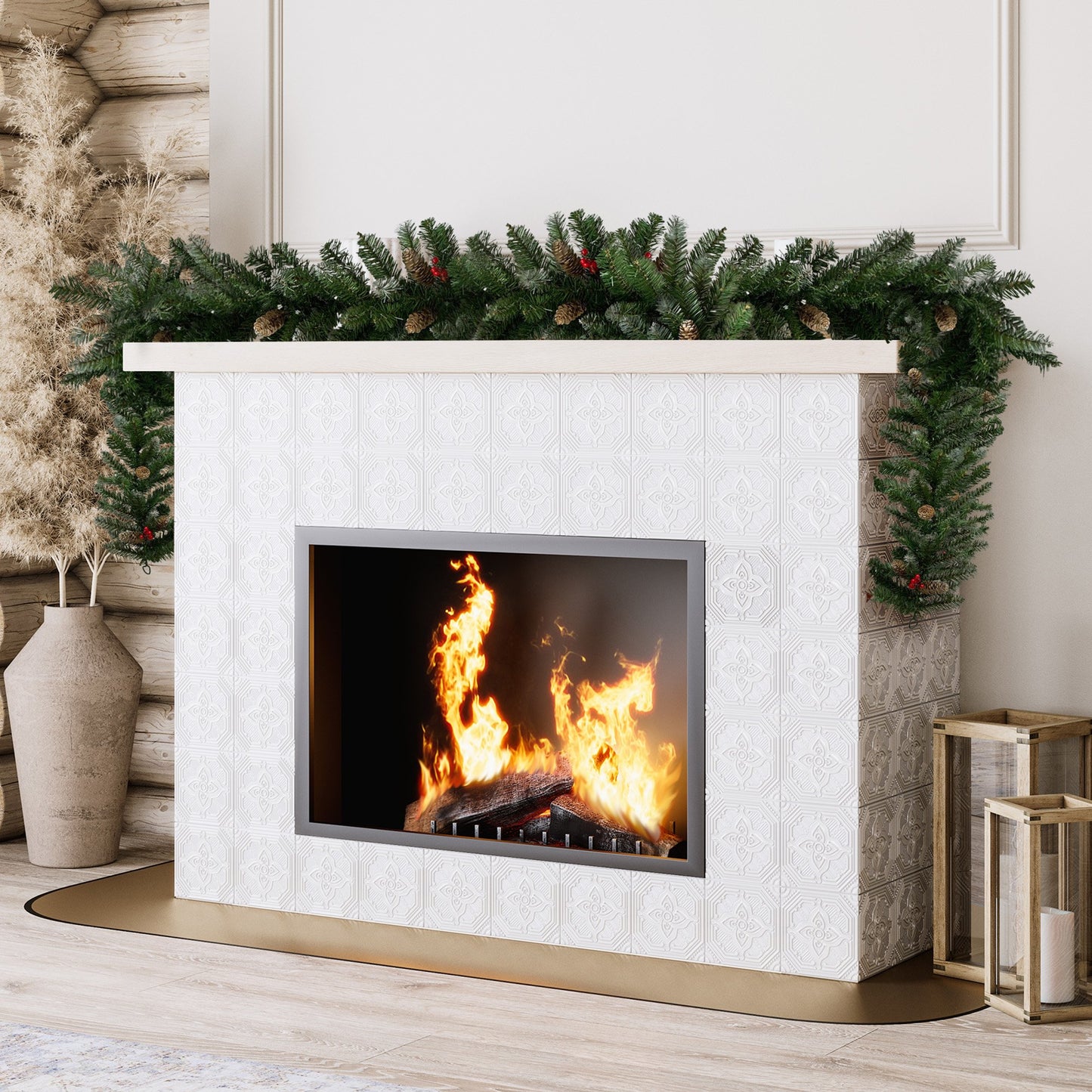 Christabelle 2.7m Christmas Garland with Pine Cones & Berries Pine Tree Decoration Ornament