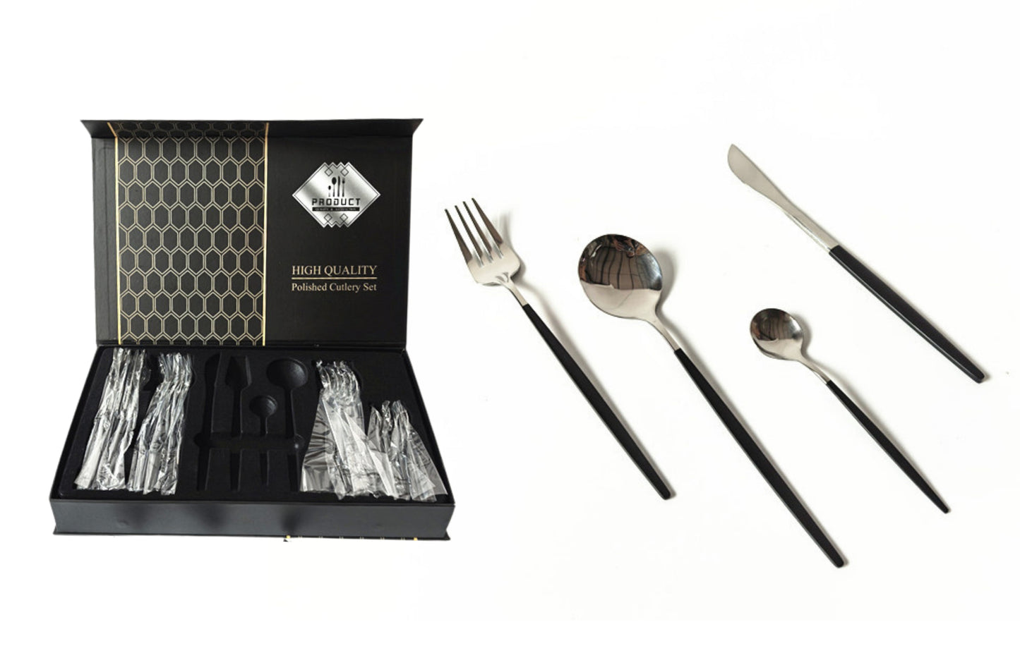 Keily Deluxe Cutlery Set - Silver