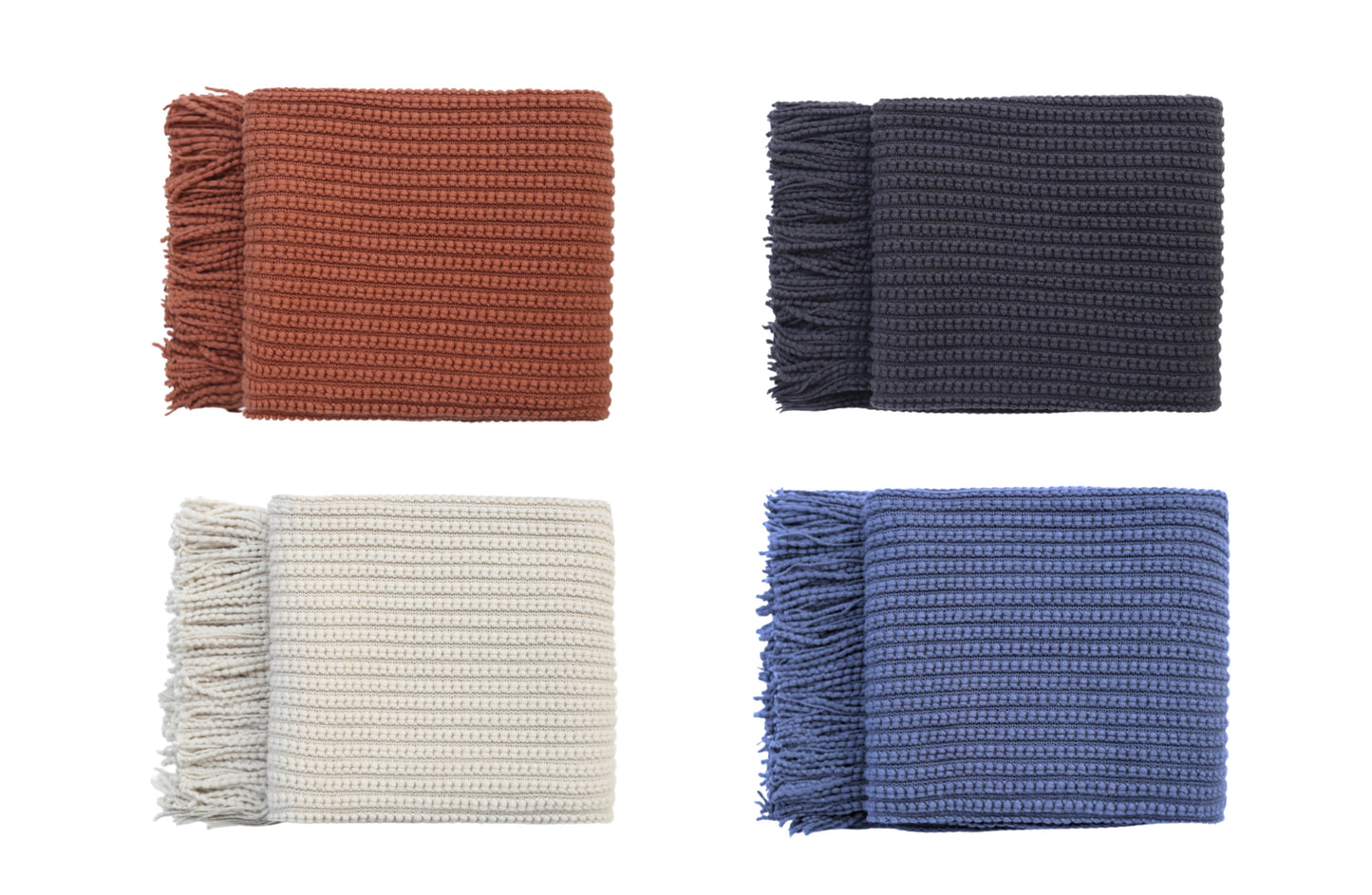 Levi Throw Rug Blanket - Orange