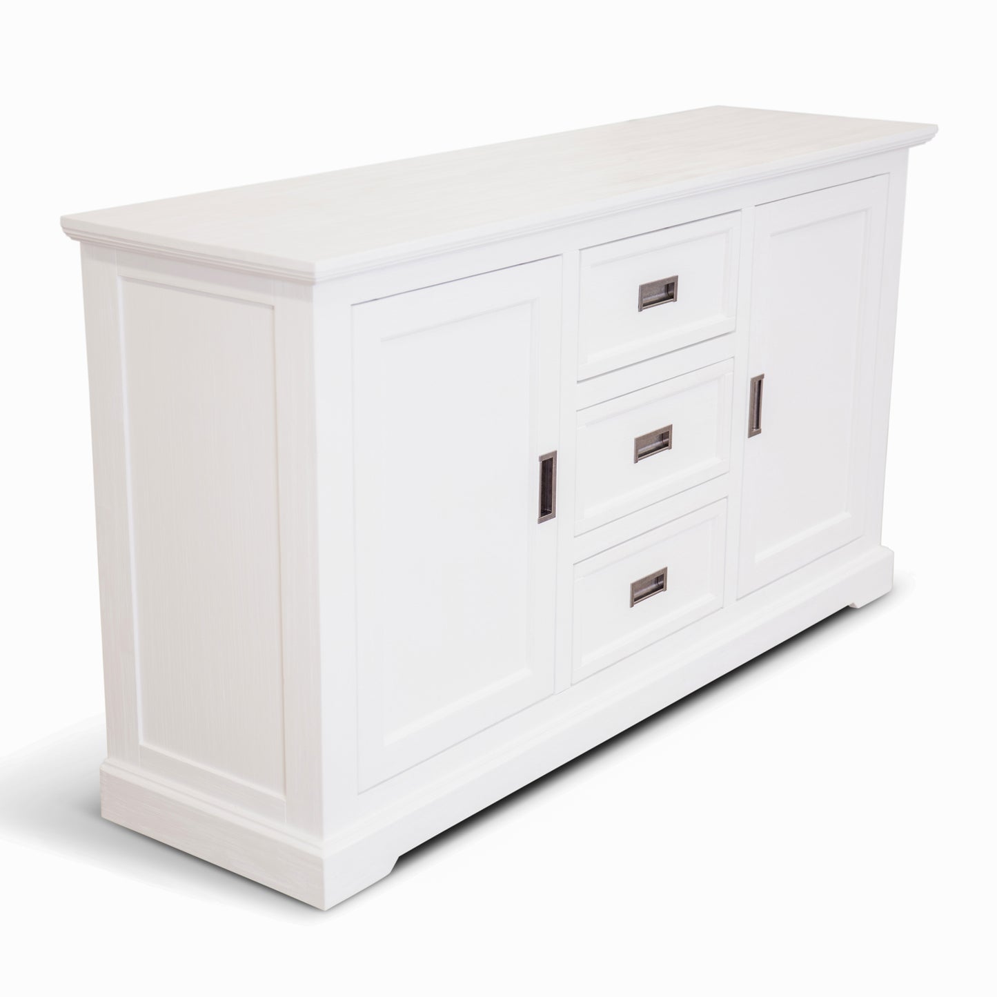 Laelia Buffet Table 166cm 2 Door 3 Drawer Acacia Wood Coastal Furniture -White