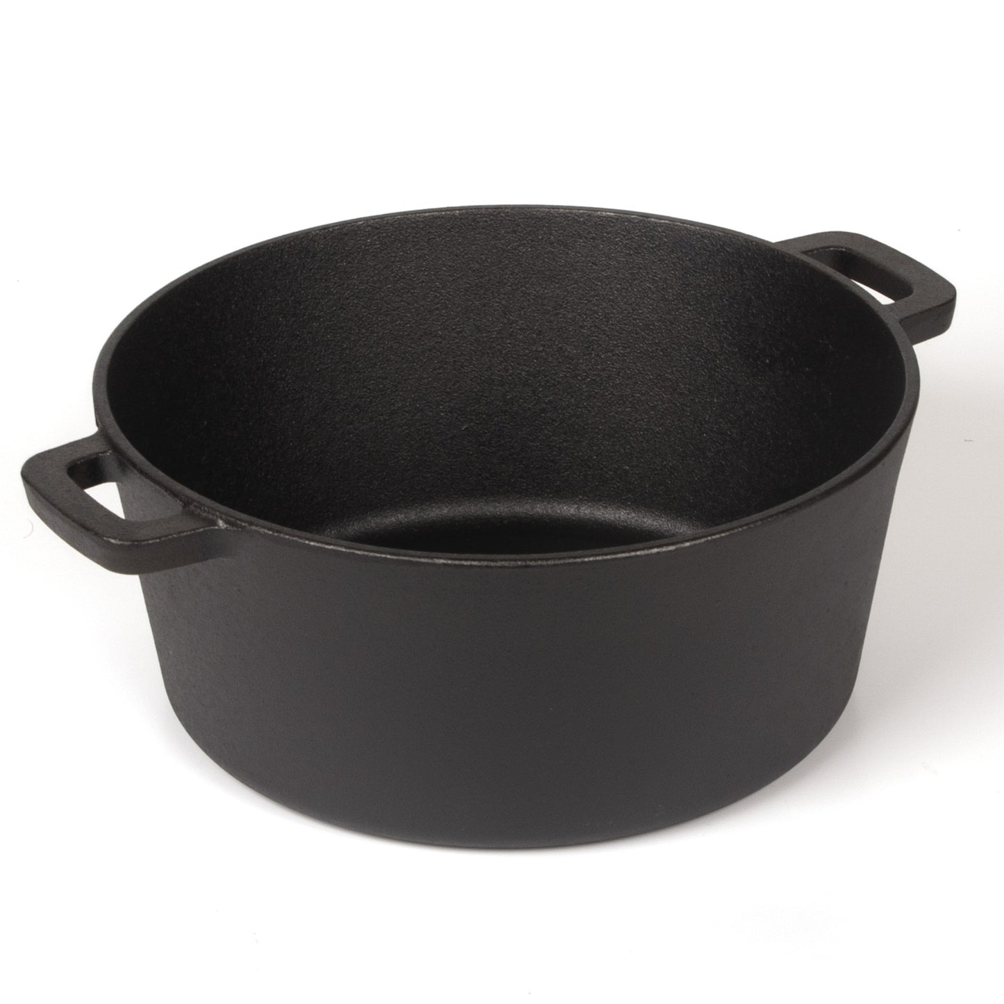 26cm 2-in-1 Cast Iron Dutch Oven & Skillet Set  Pre-Seasoned Dual-Use Pot with Lid Fry Pan, Durable & Versatile Cookware