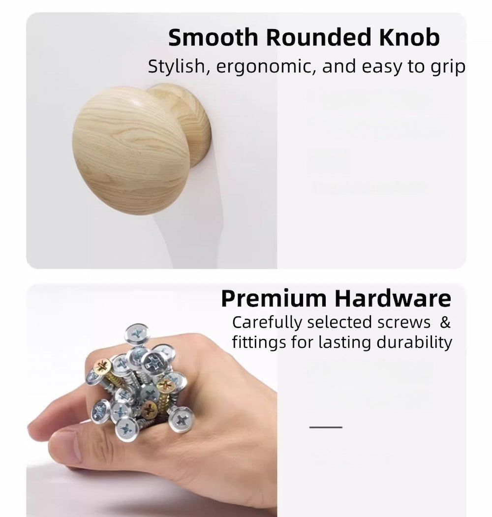 2x Bedside table pair white minimalist wooden drawers bedroom furniture