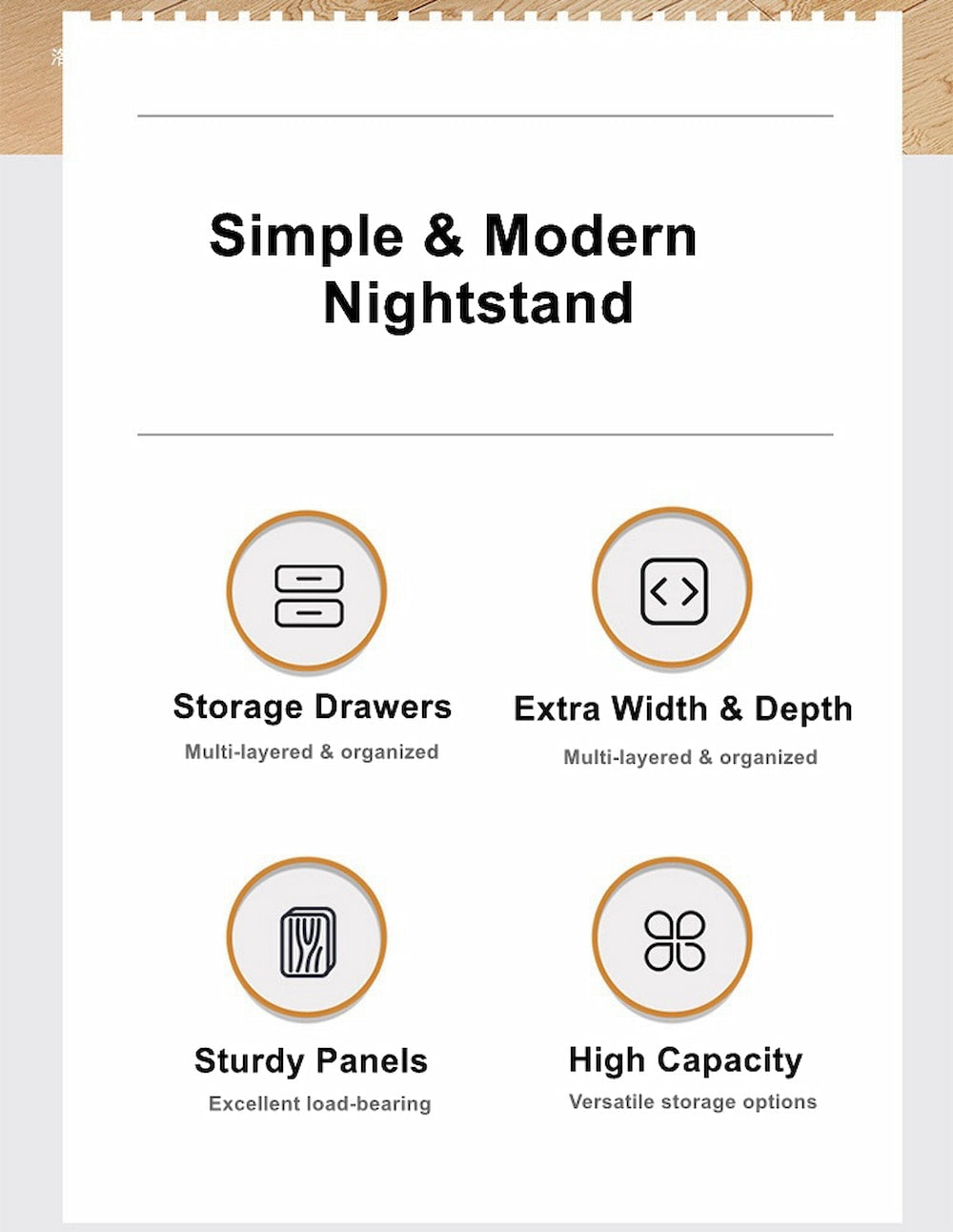 2x Modern bedside table set with drawers, minimalist design, white finish.