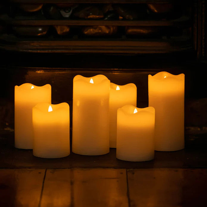 1 Pcs LED Block Pillar Candle White Flameless Safe Indoor Battery Power Party Home Decor Wedding Xmas Table Centrepiece