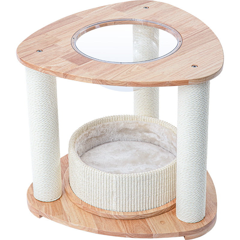 HONEYPOTCAT MZ Simple Joy Wood Cat Tower - Space Pod 52cm