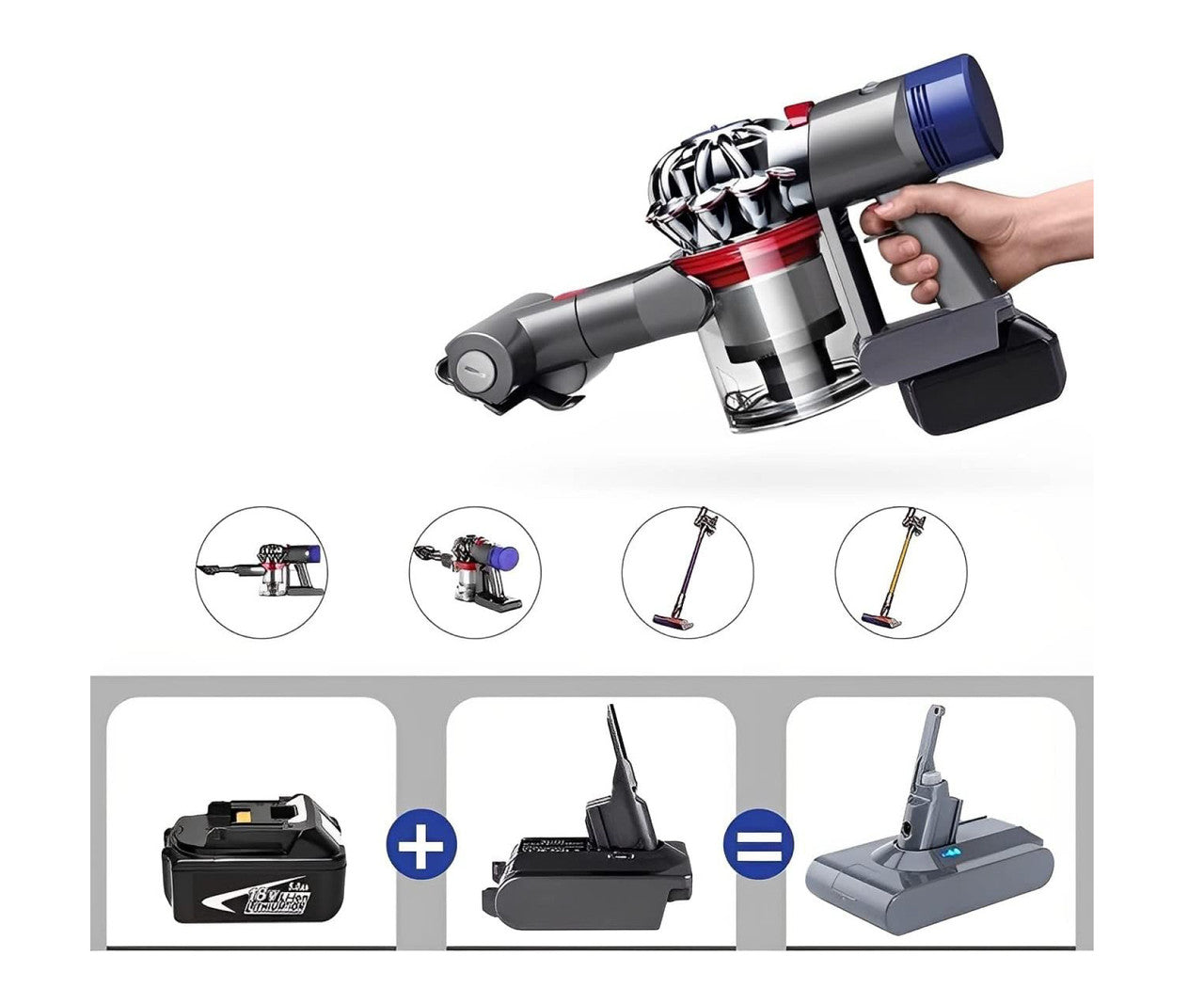 Makita 18V To Dyson V7 & V8  Battery Converter / Adapter