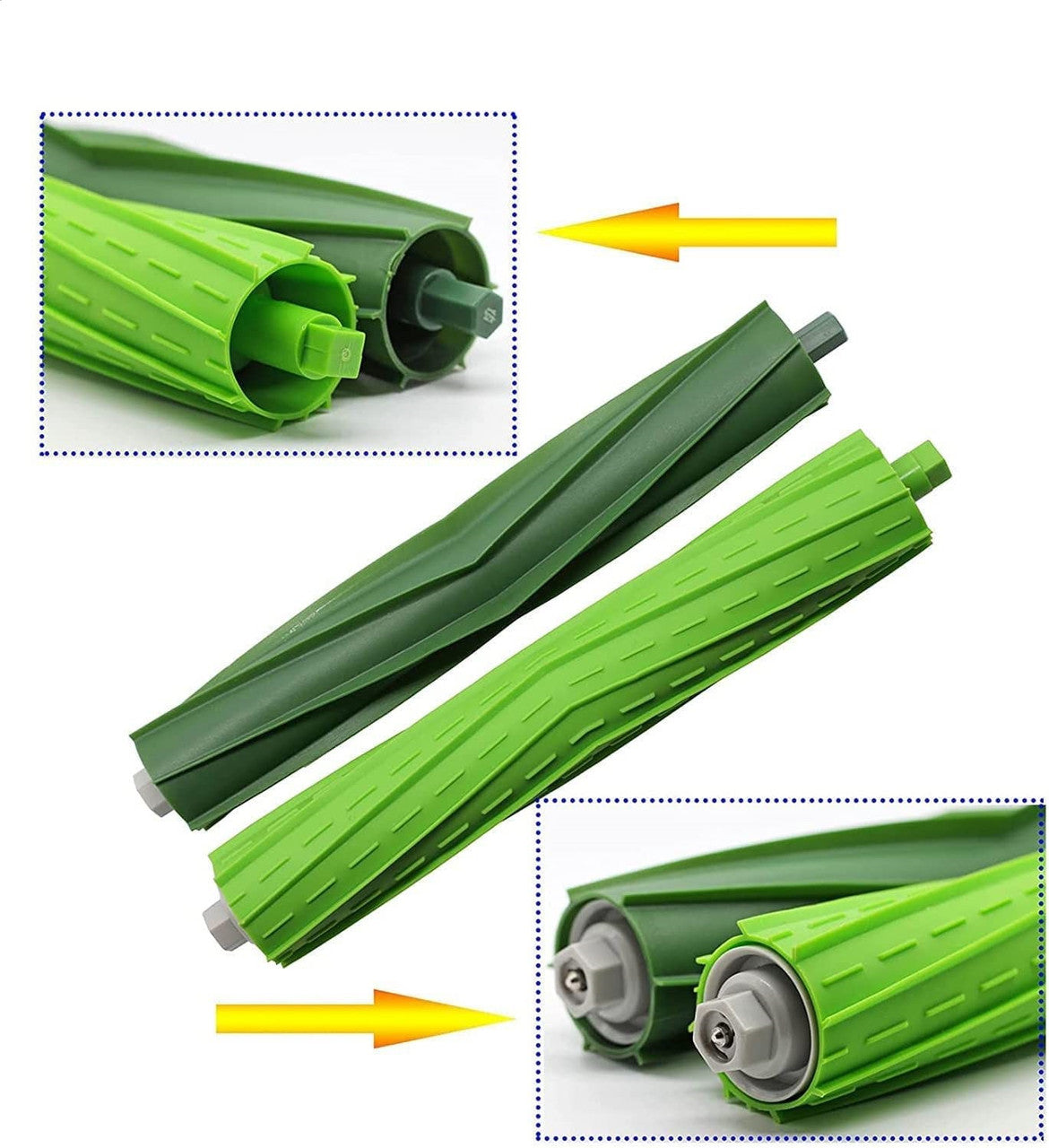 Hygieia Roller Brush Set -  For iRobot Roomba I, E and J Series & Max 10 Series