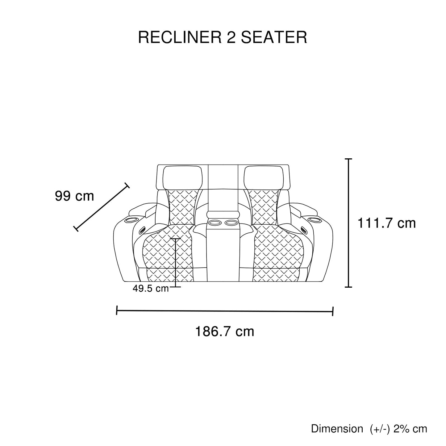 3-2 Seater Electric Air Leather Dark Grey Recliner Set