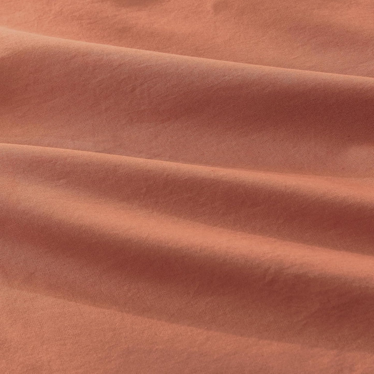 100% Vintage Washed Cotton Fitted Sheet Combo Set – 100% Natural Cotton, Ultra Soft & Breathable – Includes Fitted Sheet & Pillowcases – Machine Washable (Brick, Single)