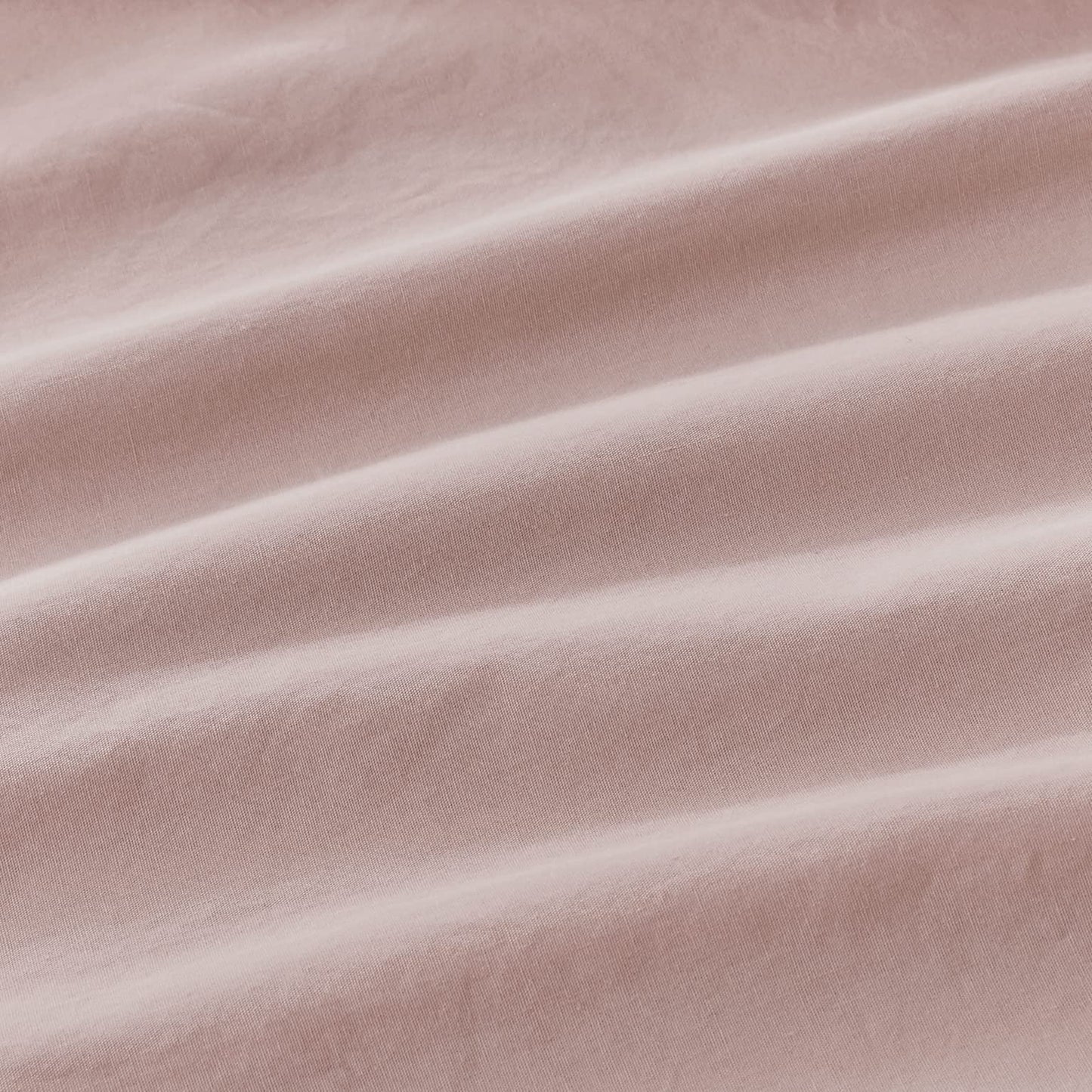 100% Cotton Vintage Washed Bed Quilt Cover Set - Pink - Single