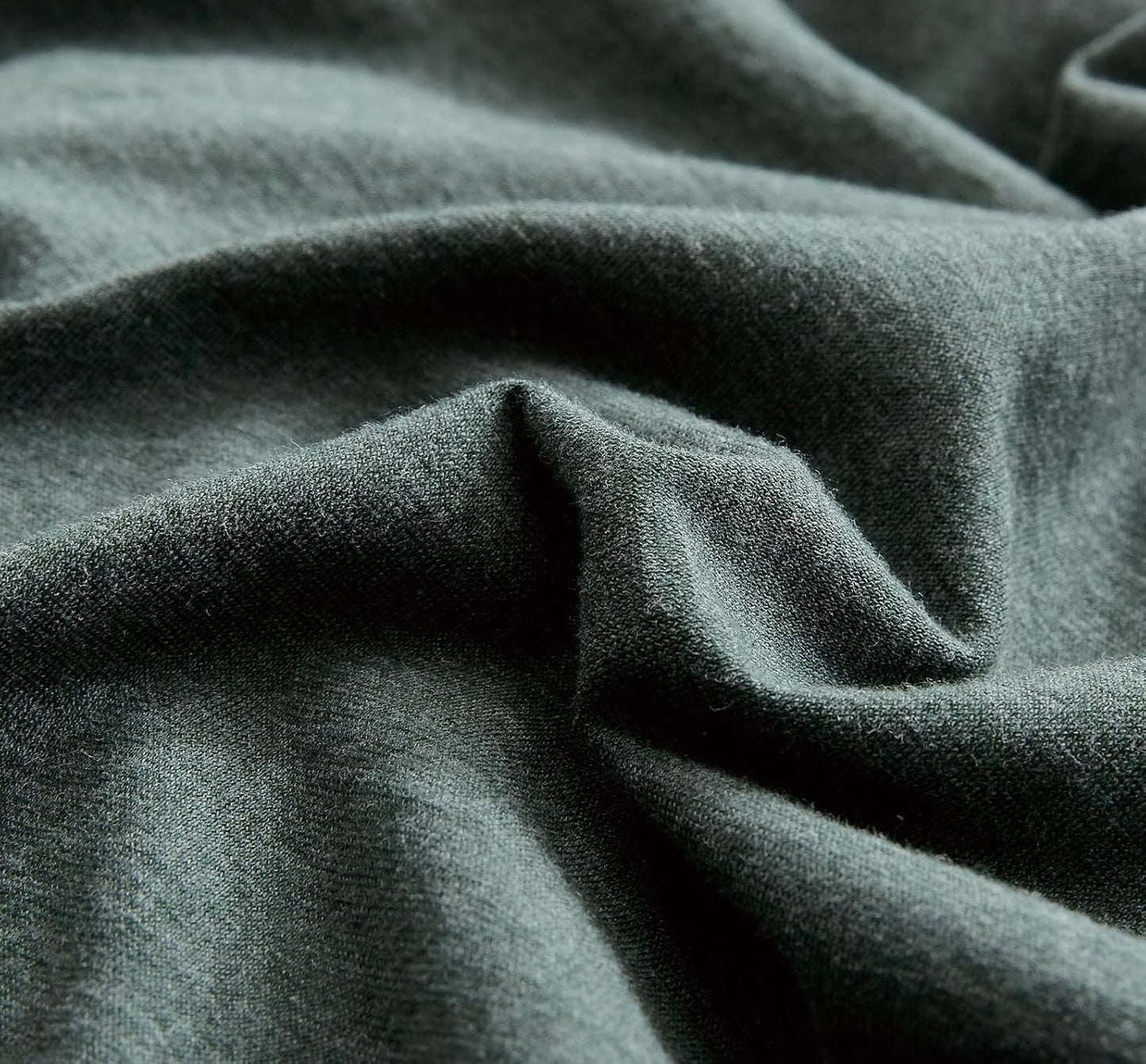 100% Jersey Cotton Quilt Cover Set - Green - King