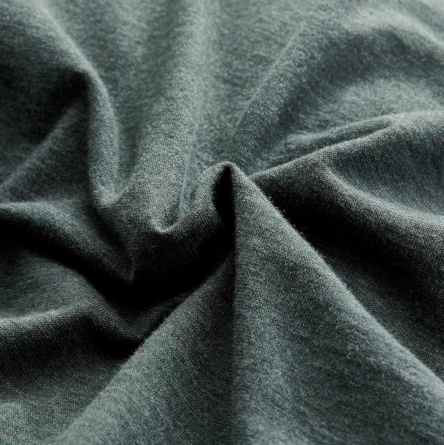 100% Jersey Cotton Quilt Cover Set - Green - King