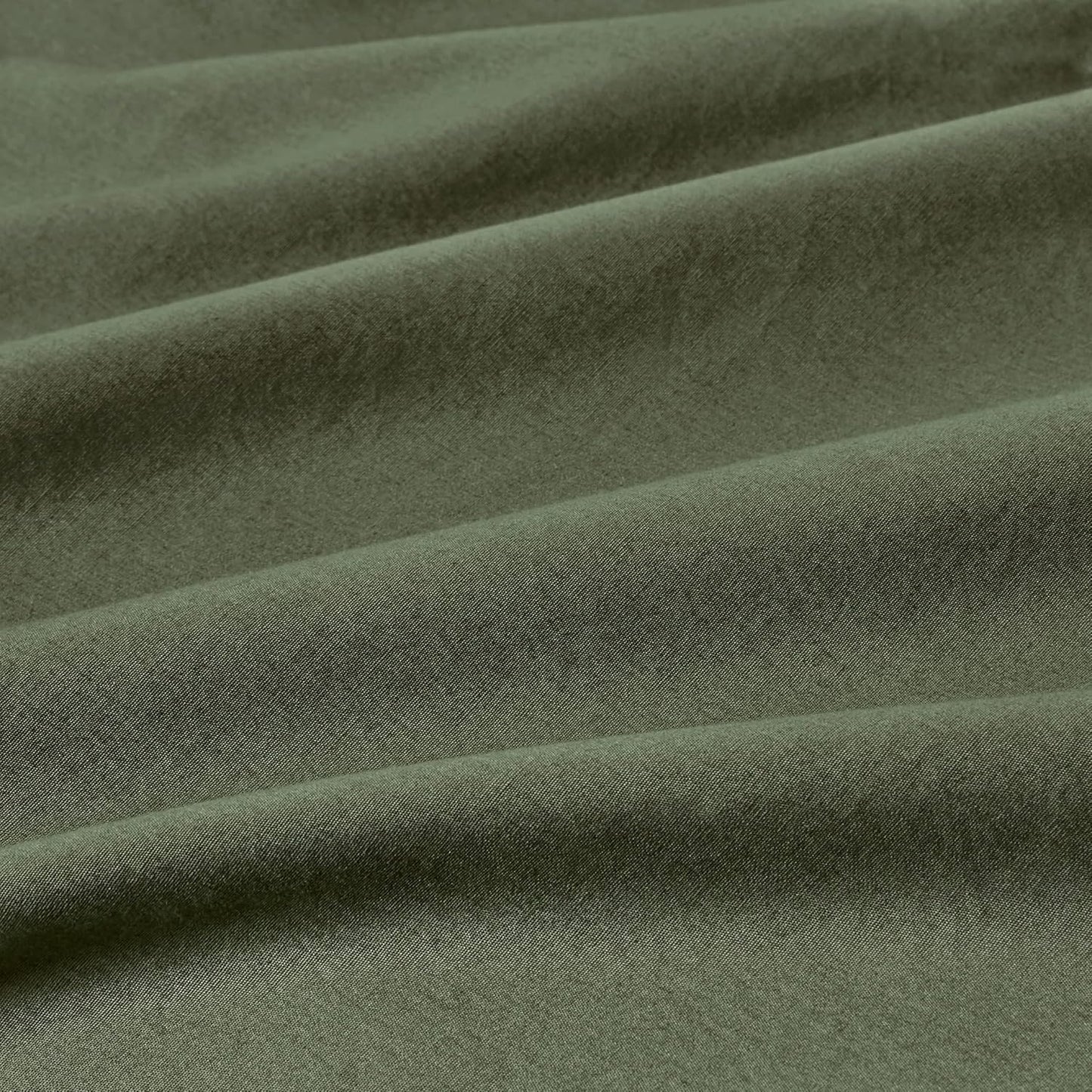 100% Vintage Washed Cotton Fitted Sheet Combo Set – 100% Natural Cotton, Ultra Soft & Breathable – Includes Fitted Sheet & Pillowcases – Machine Washable (Khaki Green, King Single)