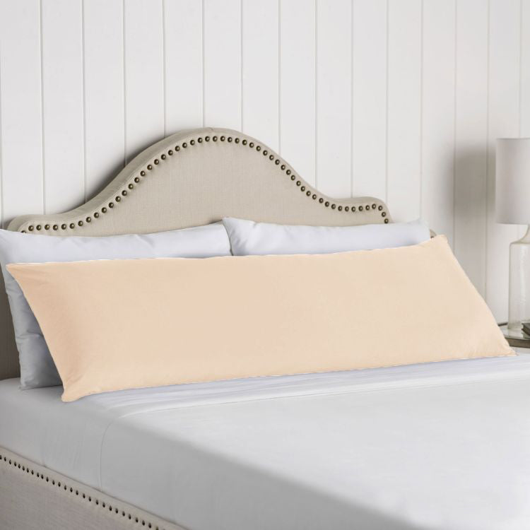 Artex 100% Cotton Body Pillowcase Ivory