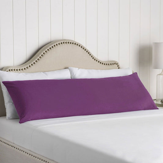 Artex 100% Cotton Body Pillowcase Purple