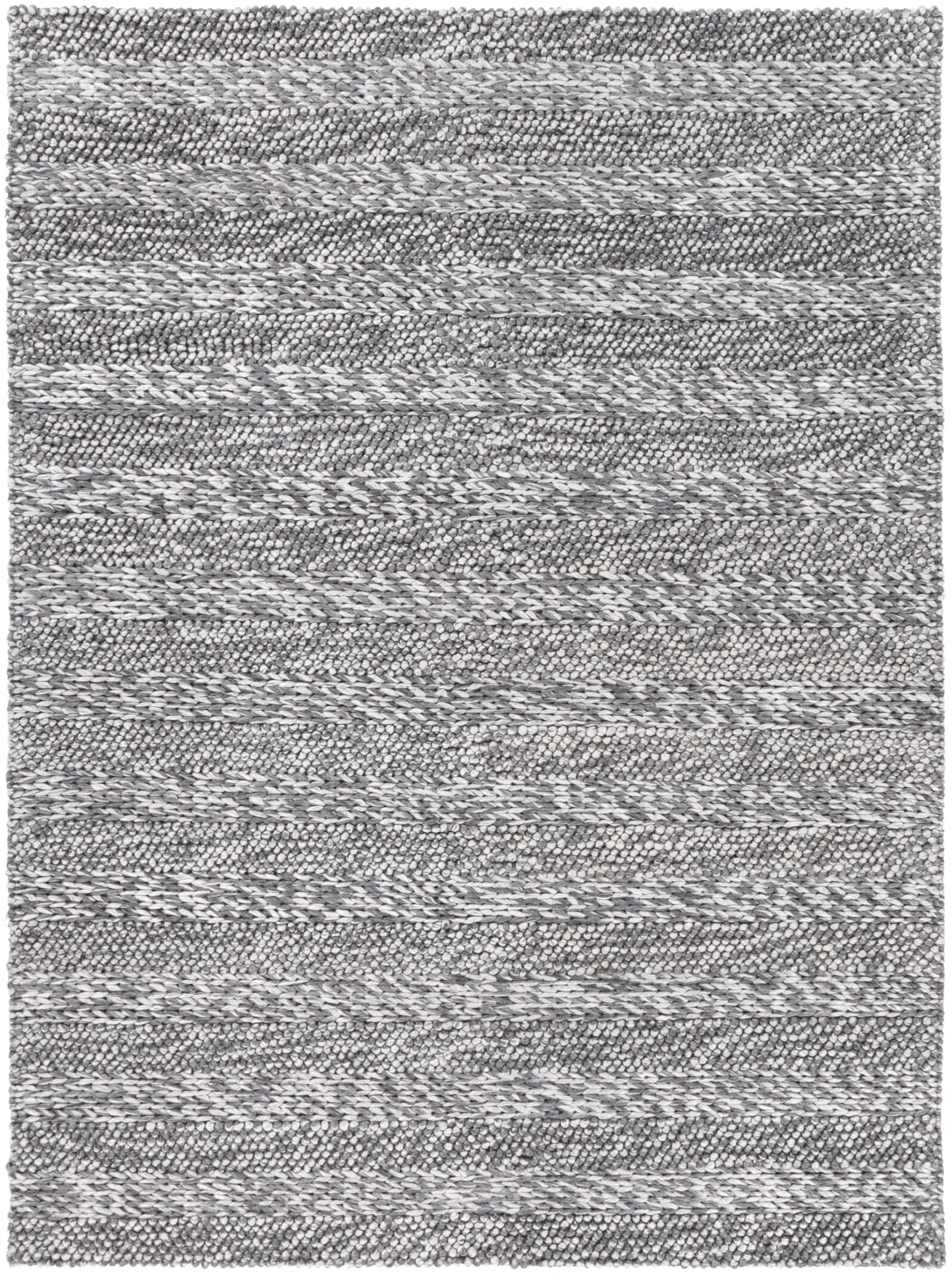 Harlow Ringlets Charcoal Wool Blend Rug 200x290