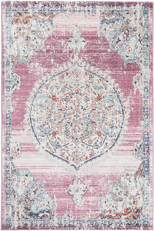 hollow-medalion-transitional-blush-rug 80x300
