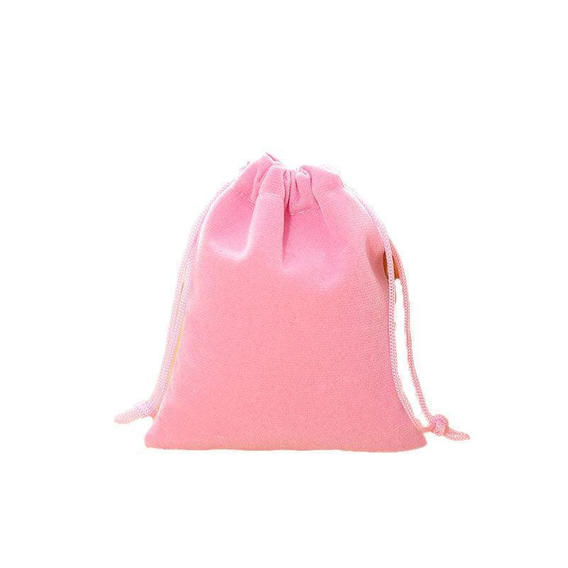 50X Small Velvet Cloth Drawstring Bags Gift Bag Jewelry Ring Pouch Earring Favor 7x9 - Purple