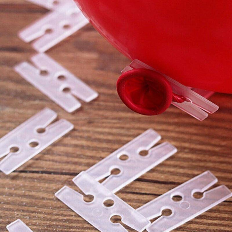 Balloon Clips H V Clip Tie Filled Helium Air Balloons Wedding Party Decoration - 50X Round shaped
