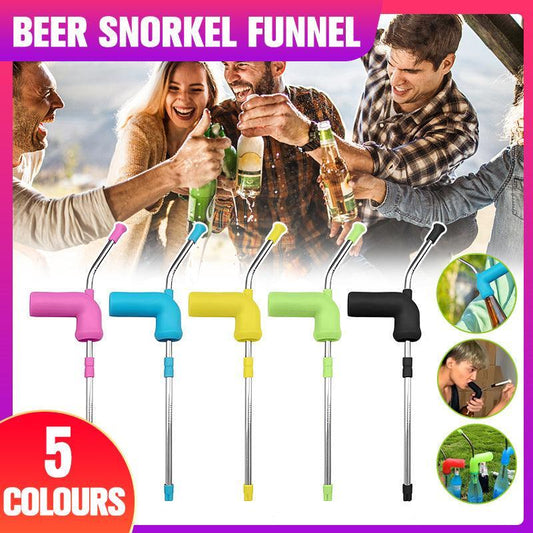 Beer Snorkel Funnel Bong Bucks Hens House Party Games Drinking - Yellow