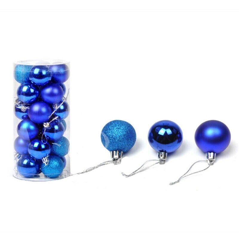 24Pcs/Pack Christmas Tree Xmas Balls Decorations Baubles Party Wedding Ornament - Fruit Green