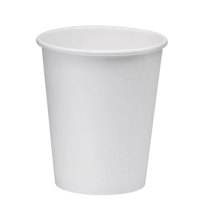Disposable Coffee Cups Takeaway Paper Single Wall 16oz No Lids - 100pcs