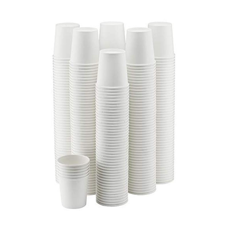 Disposable Coffee Cups 8oz Takeaway Paper Single Wall No Lids - 100pcs
