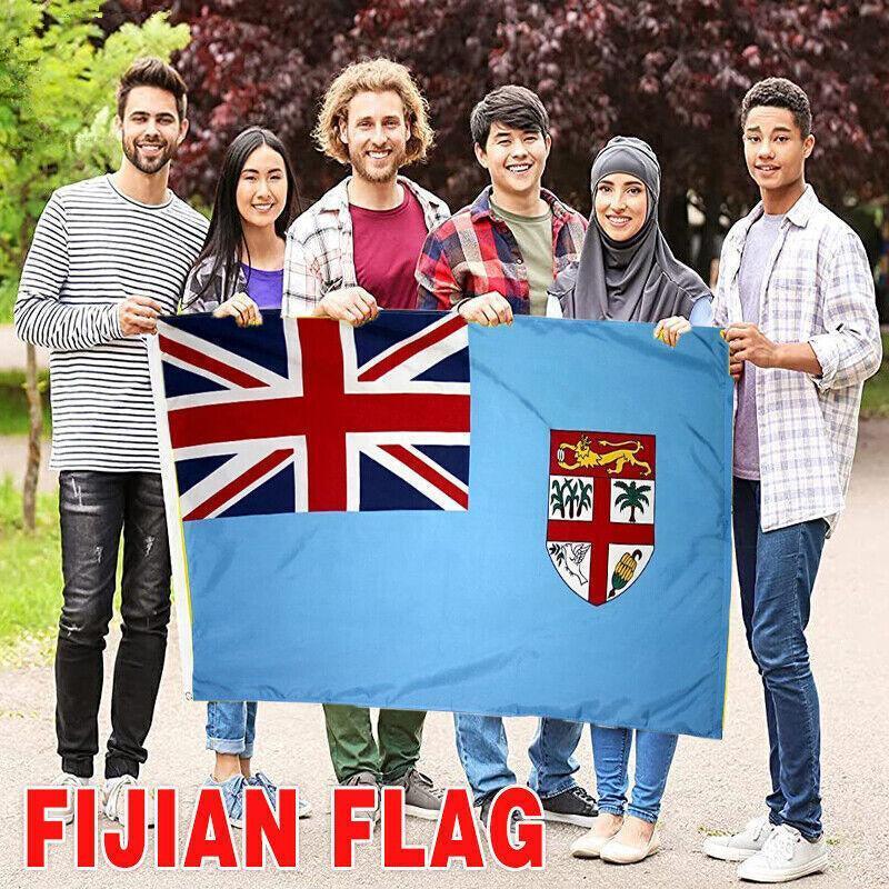 Large Fiji Fijian Flag Pacific Island Heavy Duty Outdoor 90 X 150 CM - 3ft x 5ft