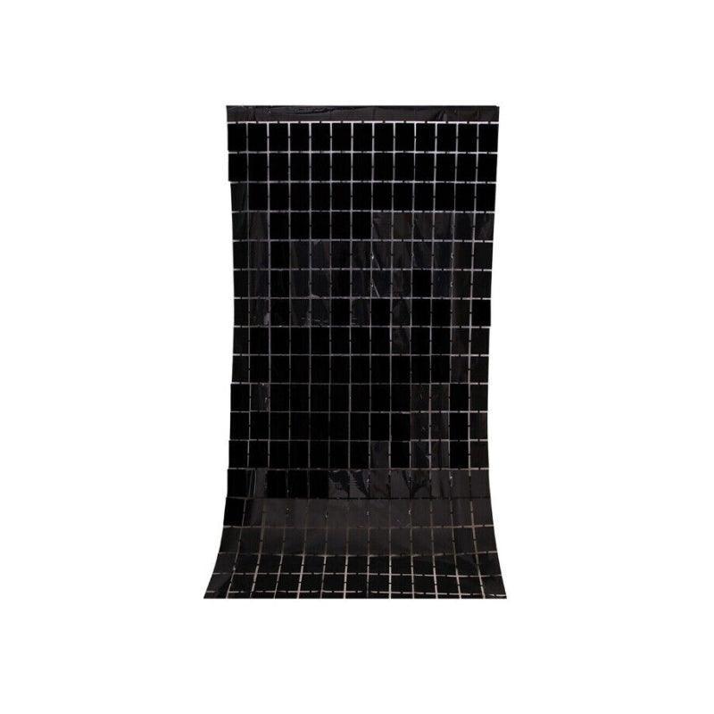 Rectangle Tinsel Curtain Shimmer Wall Backdrop 2M Length Party Decoration Sequin - Green