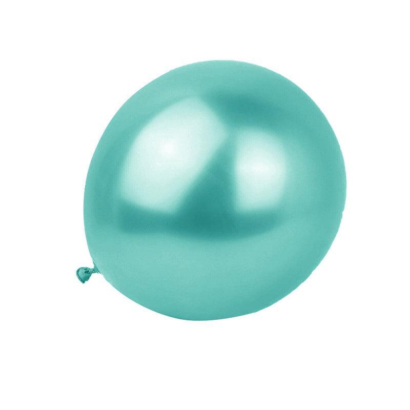 Metallic Latex Balloons 12 Inch Chrome Party Balloons for Birthday Wedding Decoration - Green 50PCS