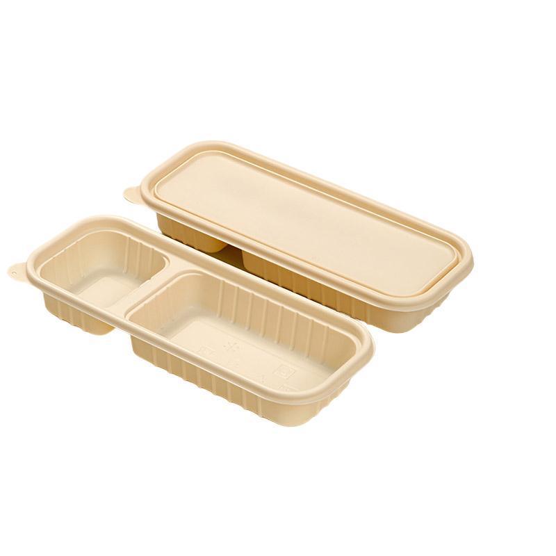 Biodegradable Corn Starch Meal Prep Containers Lids Durable Multi Compartment - A3