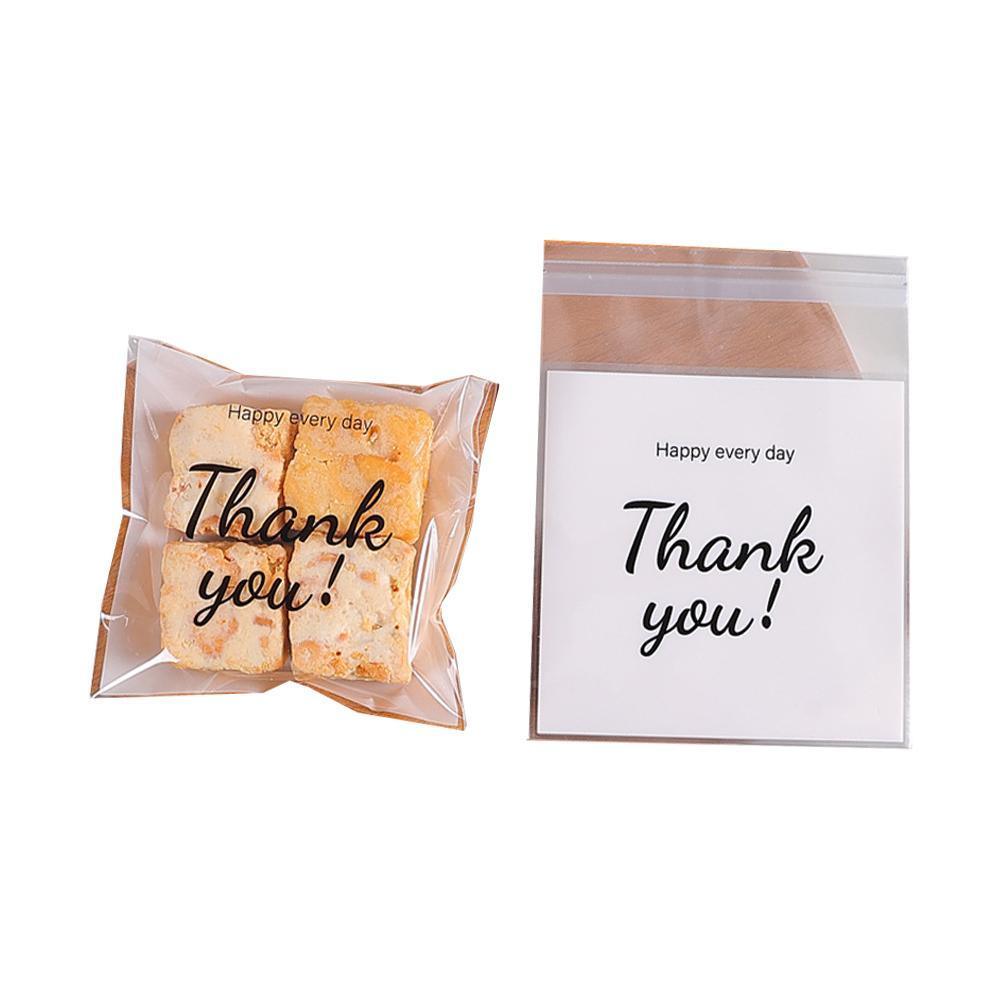 500 Pack Self Adhesive Cookie Packaging Bags Vibrant Designs OPP Material - Big Mouth Cartoon 10*10*3cm
