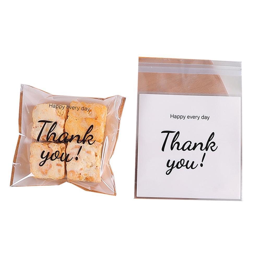 500 Pack Self Adhesive Cookie Packaging Bags Vibrant Designs OPP Material - Big Mouth Cartoon 10*10*3cm