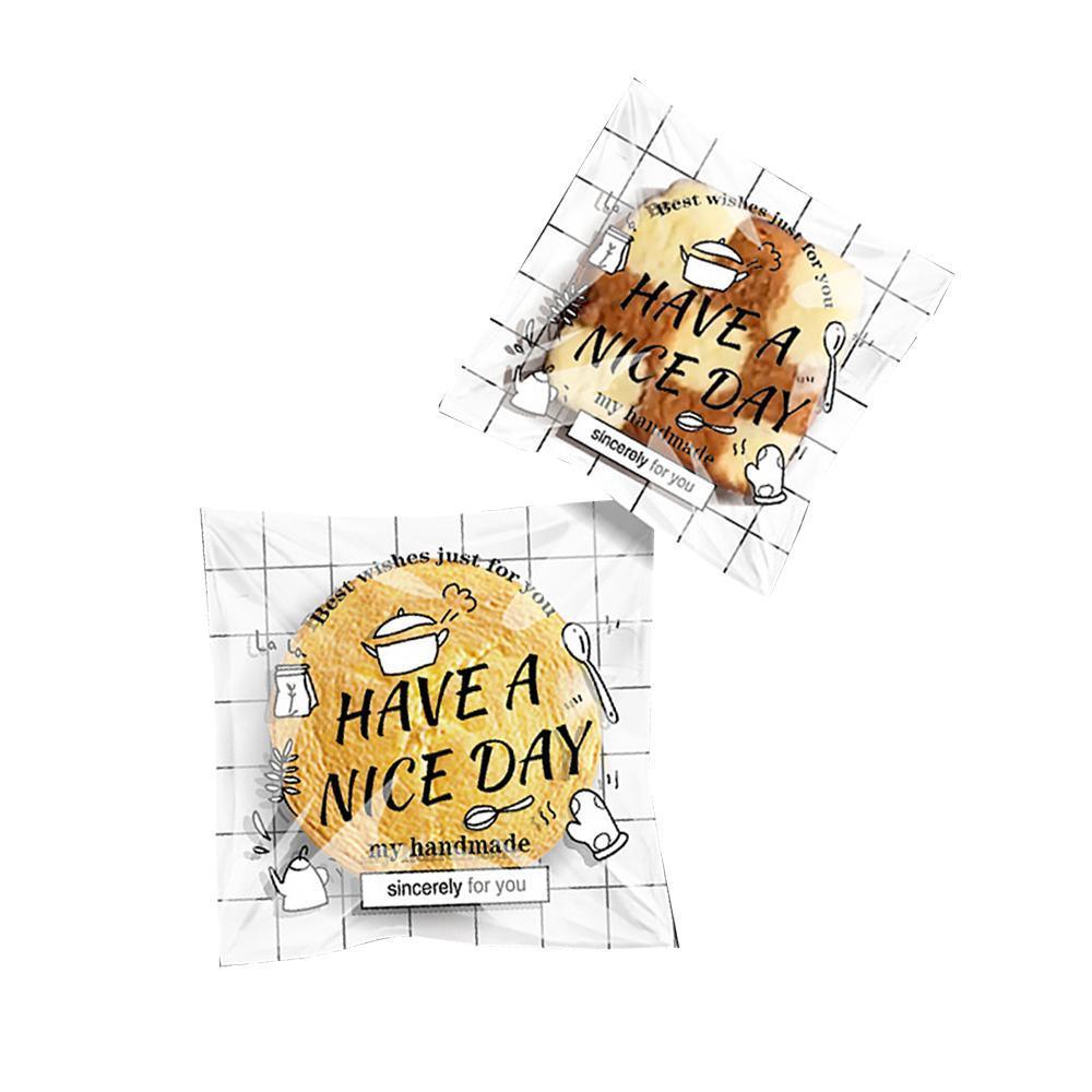 500 Pack Self Adhesive Cookie Packaging Bags Vibrant Designs OPP Material - Beer 10*10*3cm