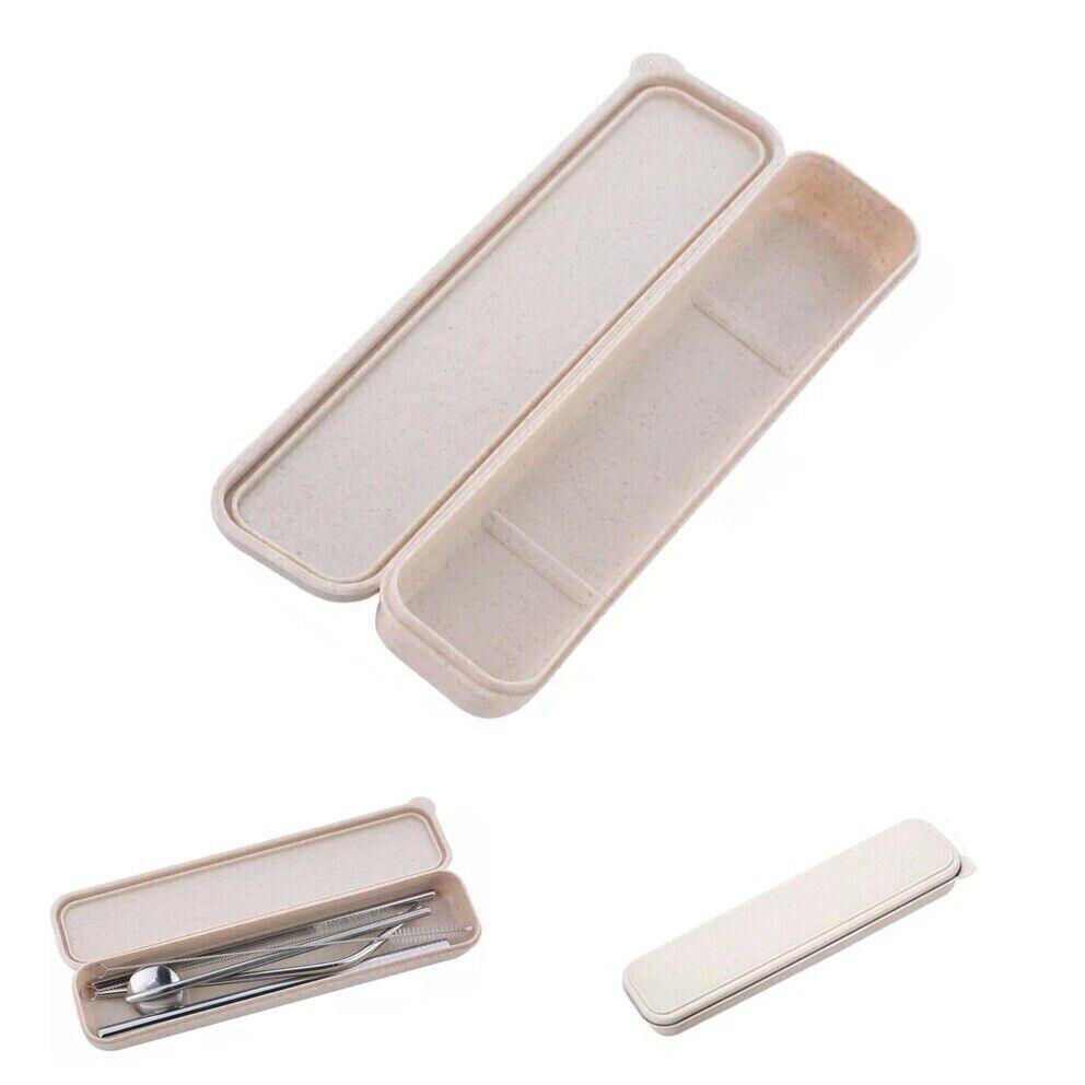 Reusable 304 Stainless Steel Straws Metal Drinking Washable Straw Brushes Set 1 - Straw Box Only