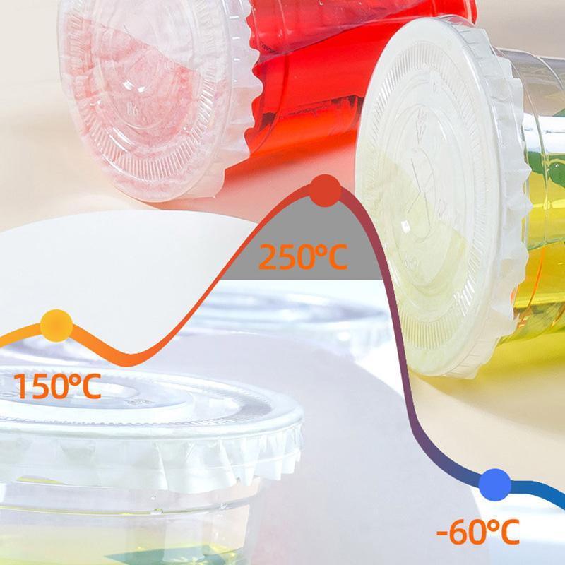 1000pcs Leak-proof Milk Tea Paper Cups Drink Containers Party Favors Supplies - 11.5cm