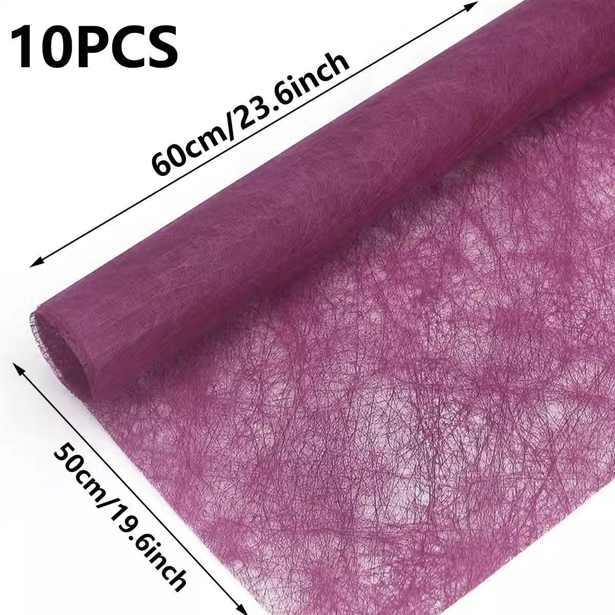 10pcs High Quality Flower Wrapping Paper DIY Bouquet Gift Wrap Floral Supplies - White