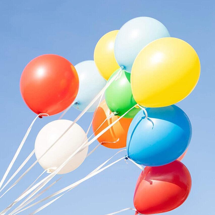 100PCS 10 Inch Latex Balloons Party Decorations Birthday Wedding Balloon Solid Colour - Brown